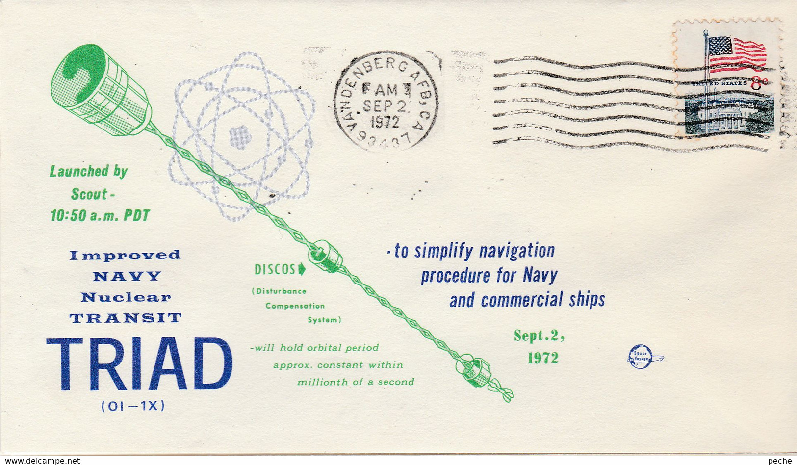 N°747 N -lettre (cover) Triad -improved Navy Nuclear Transit - Amérique Du Nord