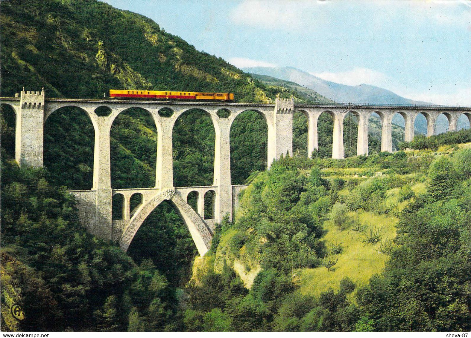 66 - Le Pont Séjourné - Le Train Jaune Franchissant Le Pont - Autres & Non Classés