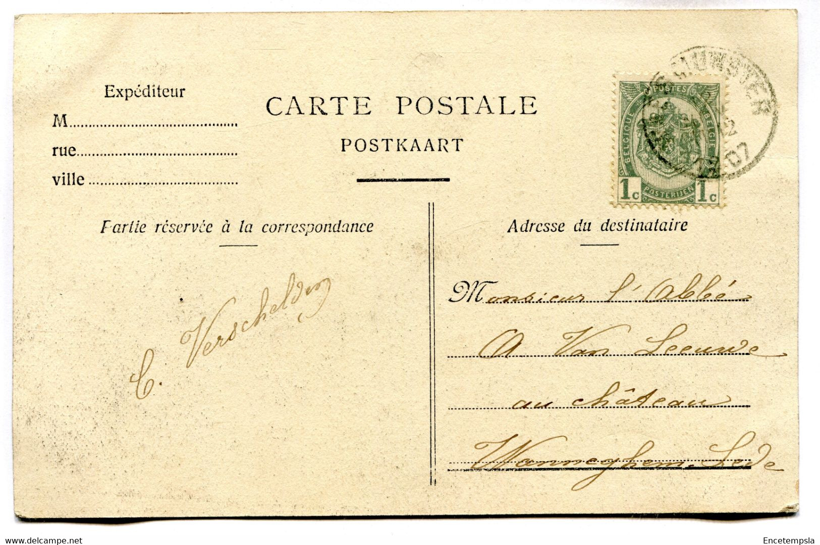 CPA -  Carte Postale - Belgique - Waesmunster - Sombeke - Le Jardin De Mr Le Curé - 1907 (BR14444) - Waasmunster