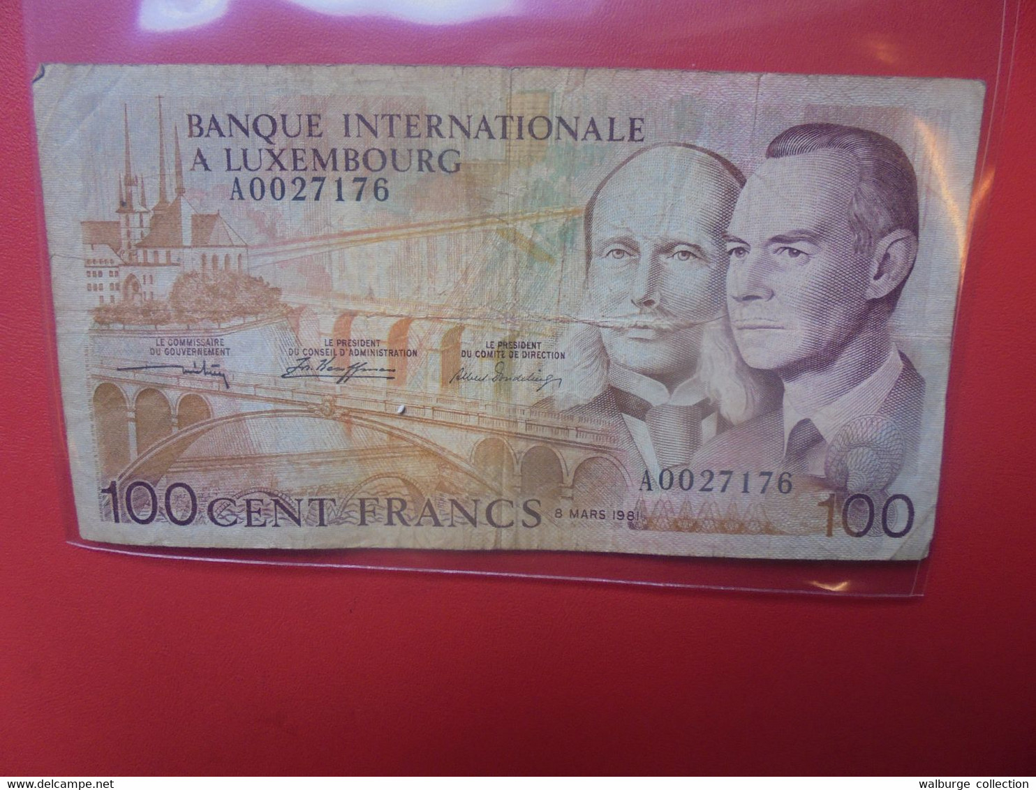 LUXEMBOURG 100 FRANCS 1981 Circuler (B.9) - Lussemburgo