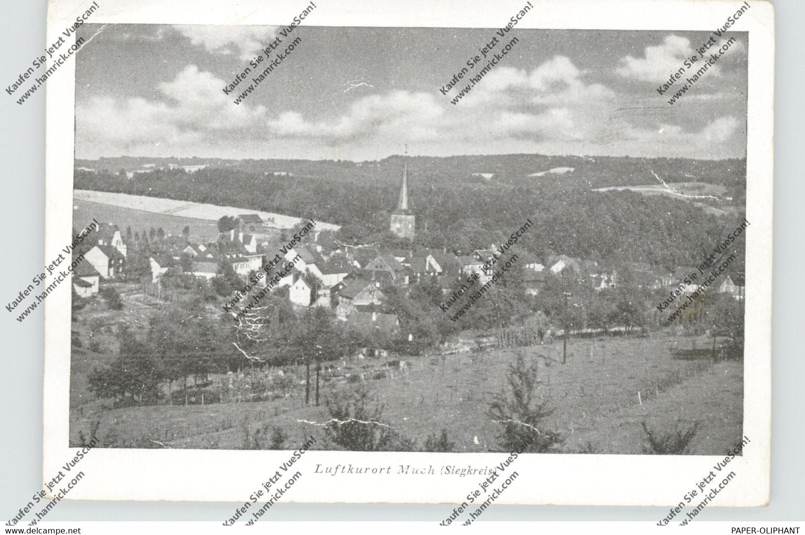5203 MUCH, Dorfansicht, 1945, Kl. Oberflächenmängel - Siegburg