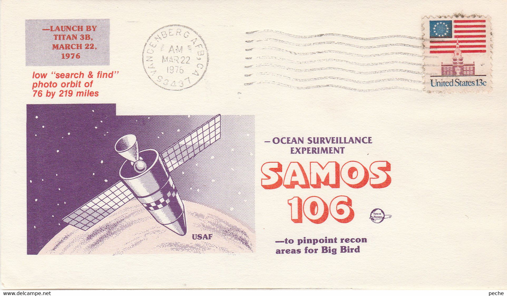 N°770 N -lettre (cover) Samos 106 - Nordamerika