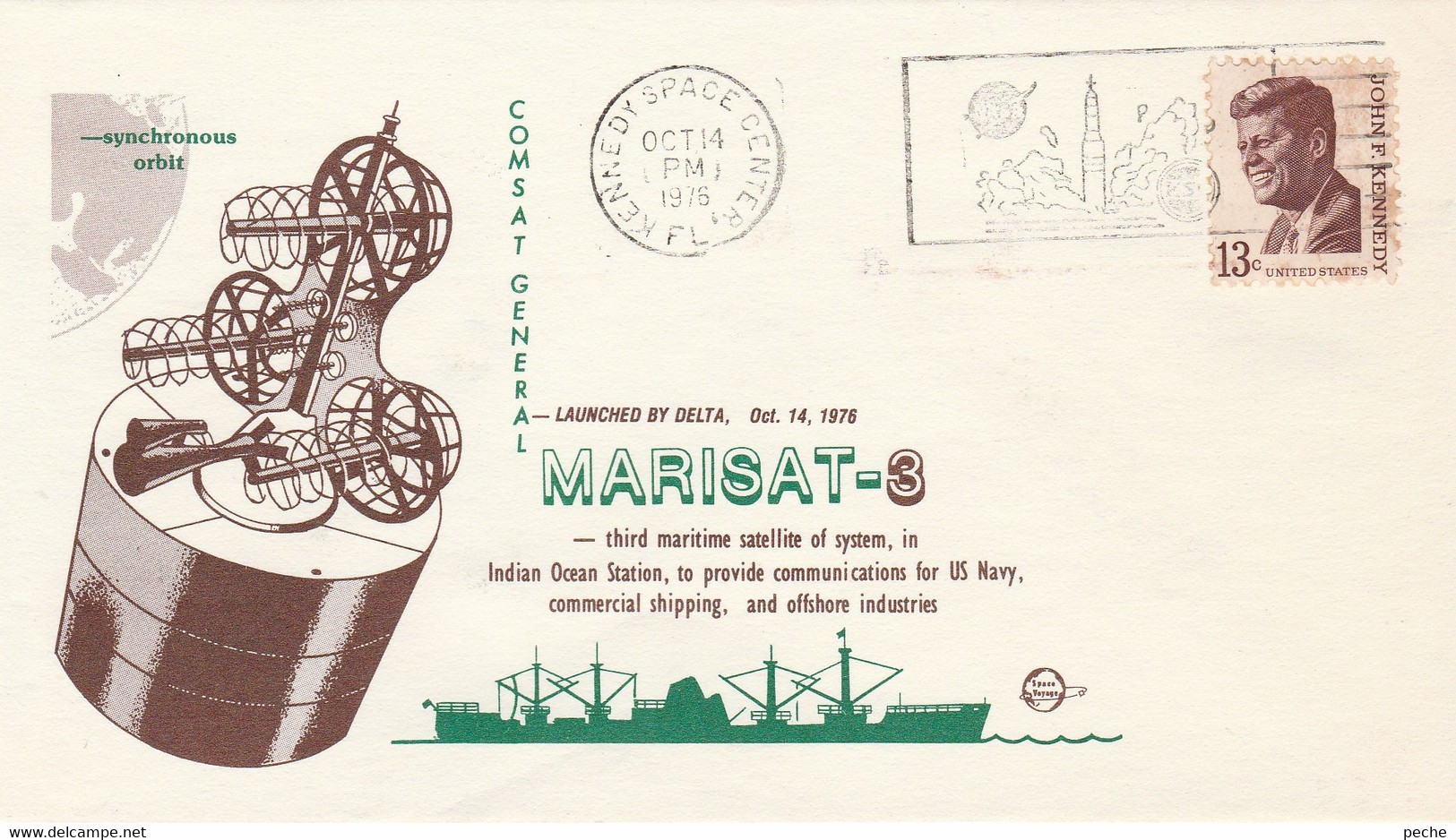 N°773 N -lettre (cover) -Marisat-3 - North  America