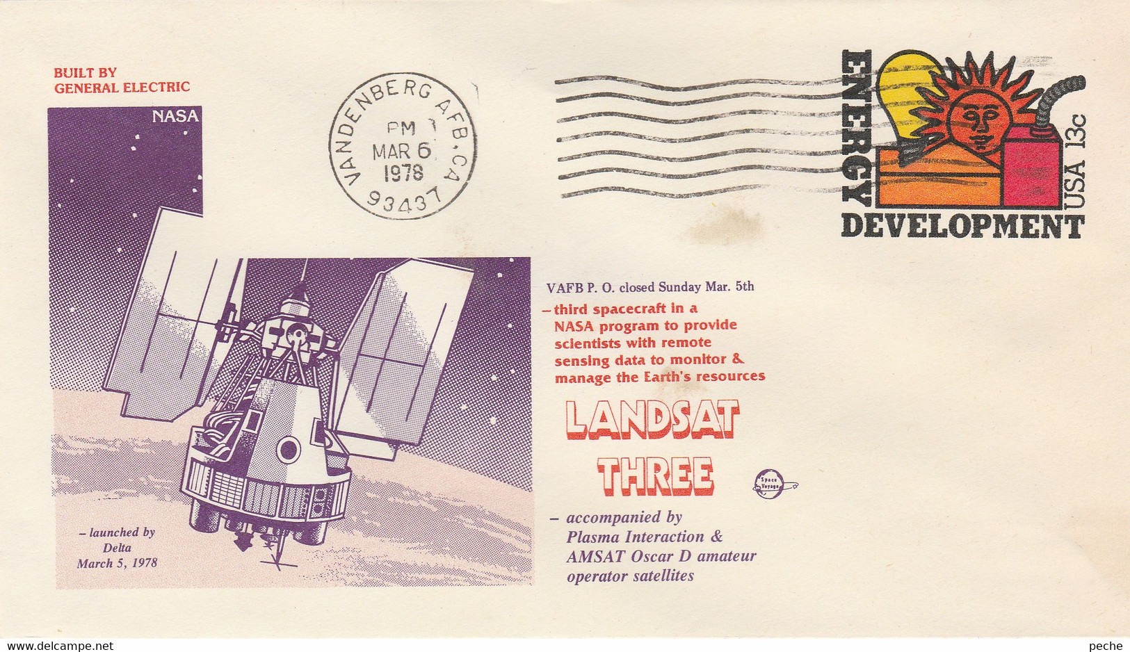 N°775 N -lettre (cover) -Landsat Three- - North  America