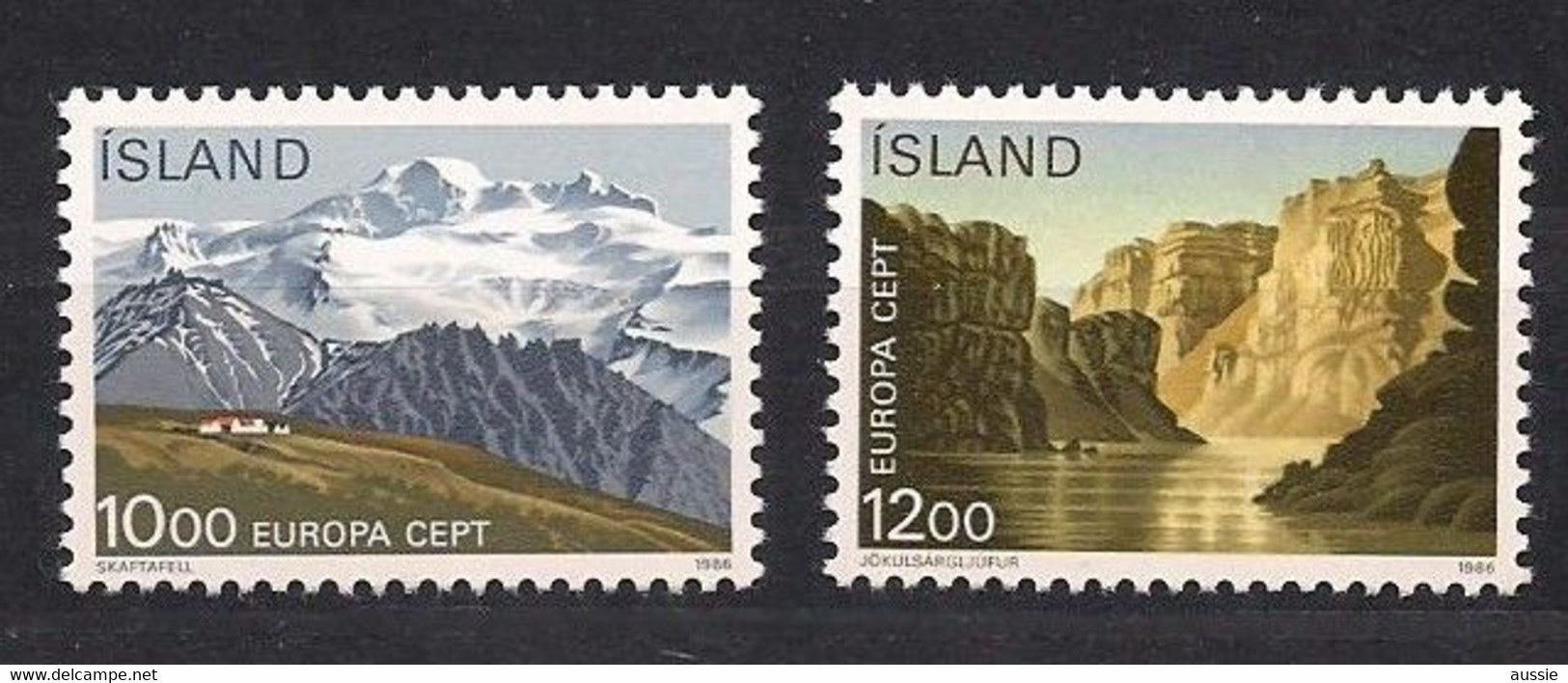 Cept 1986 Islande IJsland Yvertn° 601-02 *** MNH Cote 16 € - Sonstige & Ohne Zuordnung