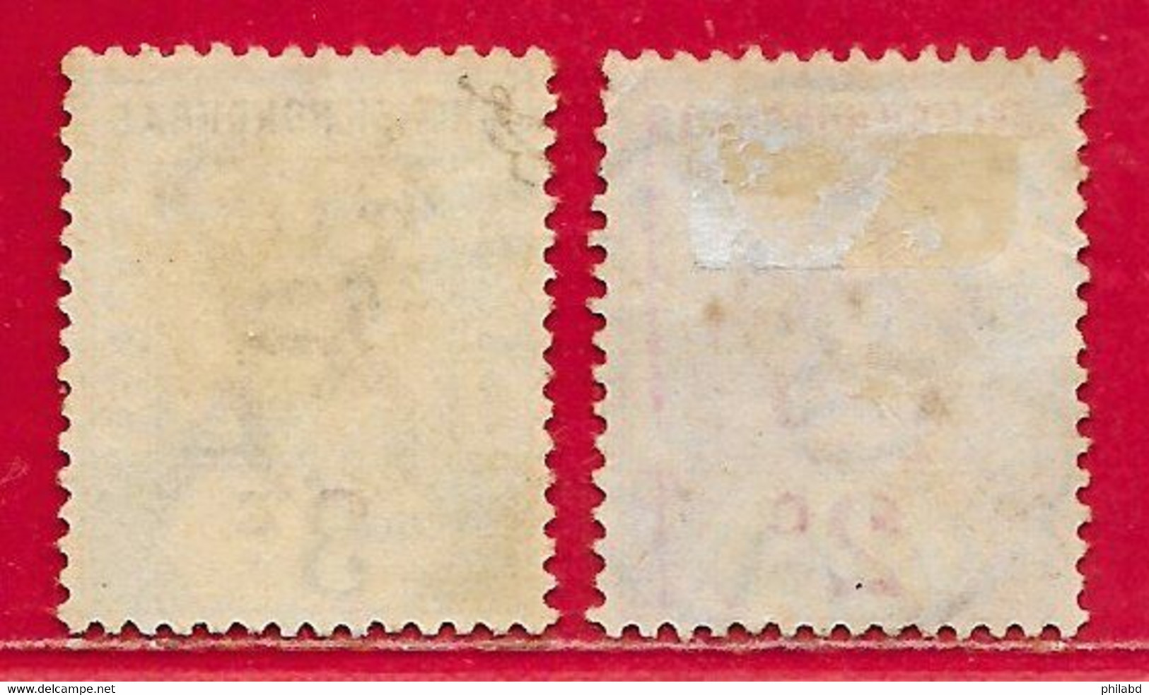 Honduras Britannique N°39 2c Rose & N°40 3c Brun 1891-93 O - British Honduras (...-1970)