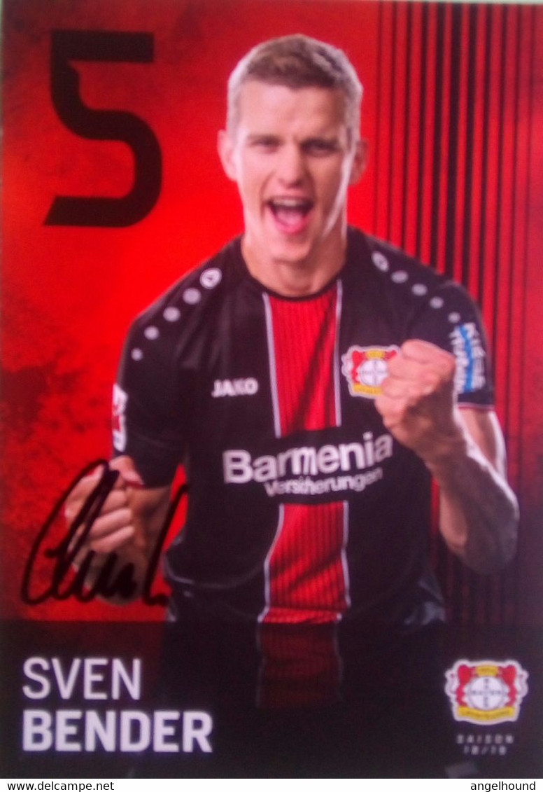 Bayer 04 Sven Bender - Autographes