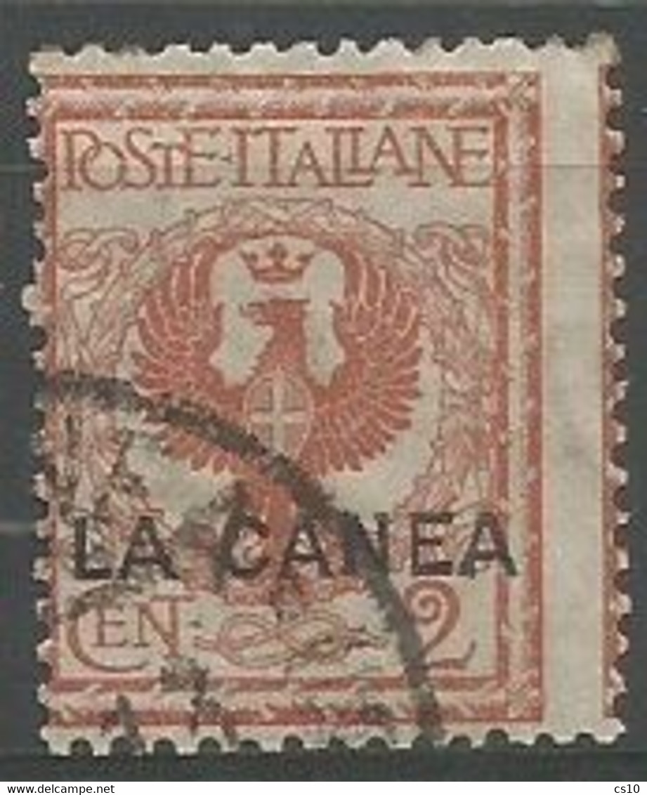 Regno Uffici Postali Estero - La Canea Creta - #4 C.2 Rosso Bruno  - Usato - La Canea