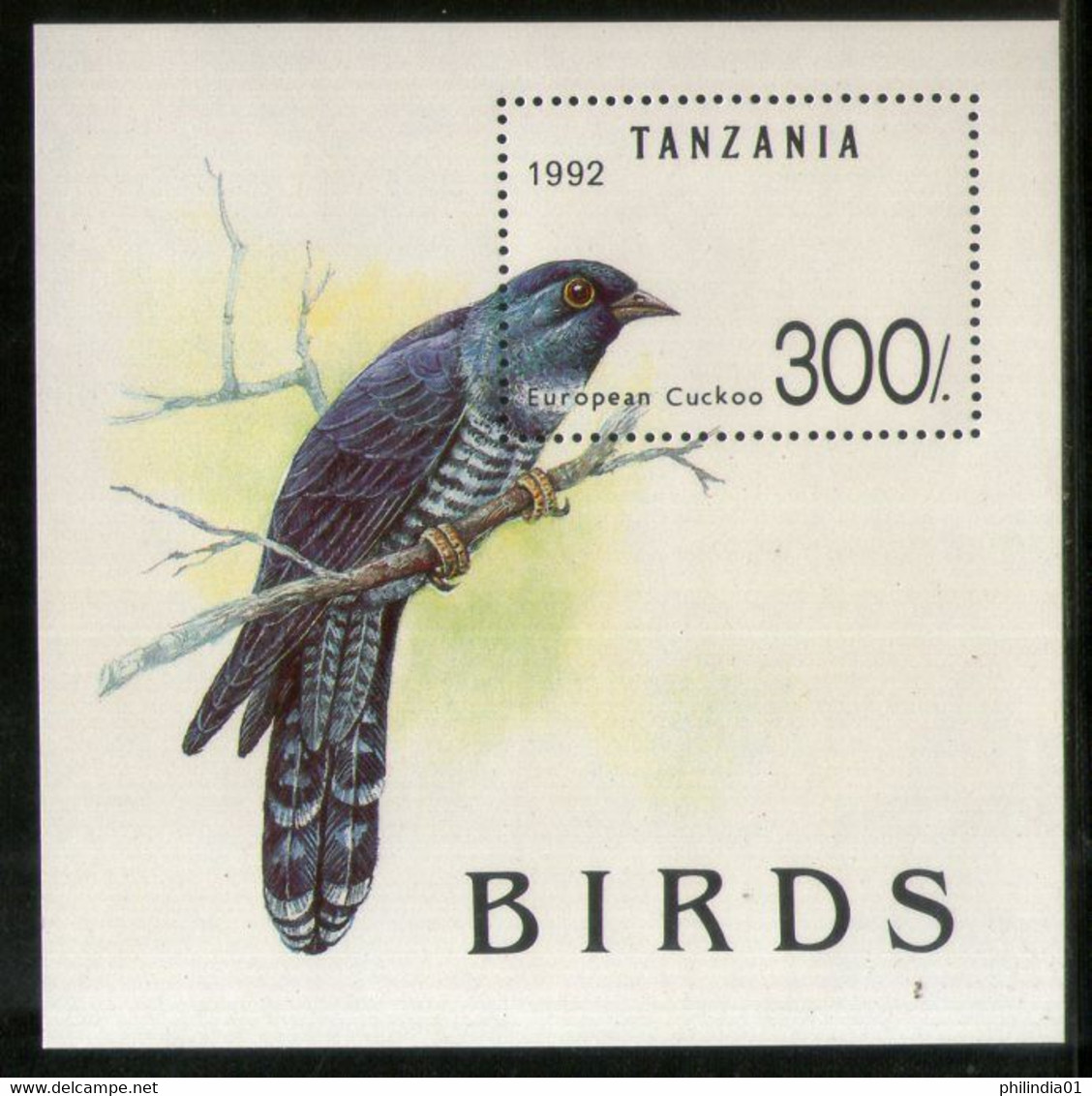 Tanzania 1992 European Cuckoo Birds Wildlife Sc 985 M/s MNH # 5985 - Cuckoos & Turacos