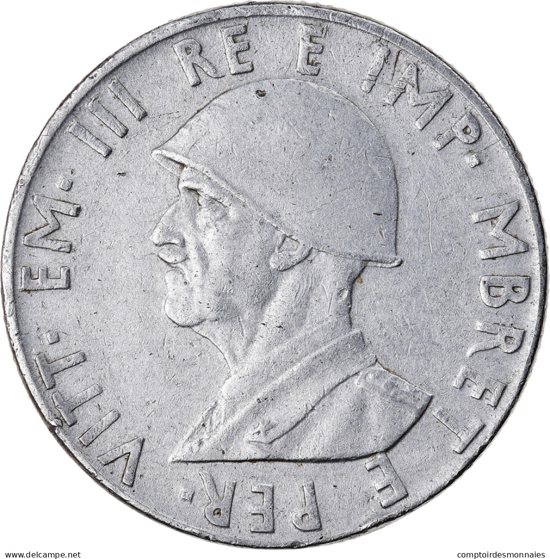Monnaie, Albania, Vittorio Emanuele III, 0.50 Lek, 1940, Rome, TTB+, Stainless - Albanien