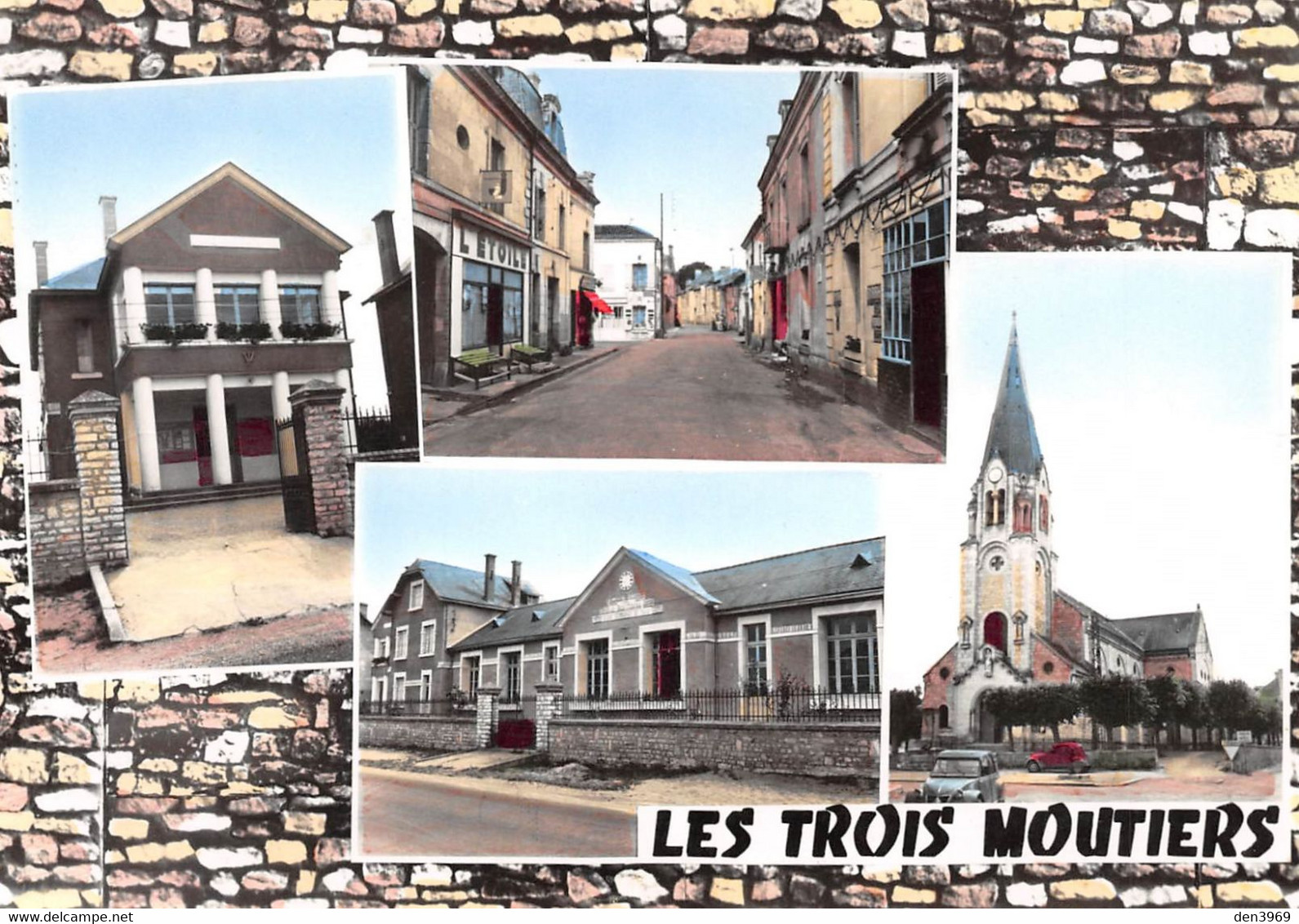 Les TROIS-MOUTIERS - La Mairie, La Rue Principale - Le Groupe Scolaire, L'Eglise - Les Editions Du Moulin, Sartrouville - Les Trois Moutiers