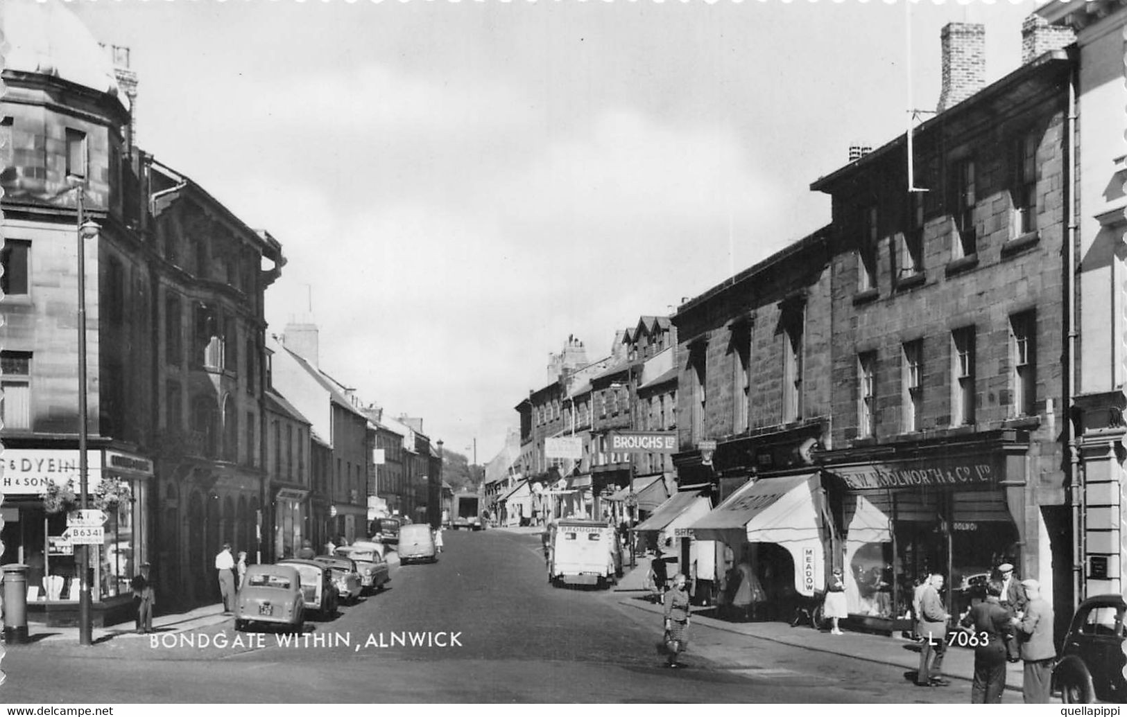 011460 "BODGATE WITHIN ALNWICK - NORTHAMPTONSHIRE" ANIMATA, AUTO '50, VERA FOTO.  CART  NON SPED - Northamptonshire