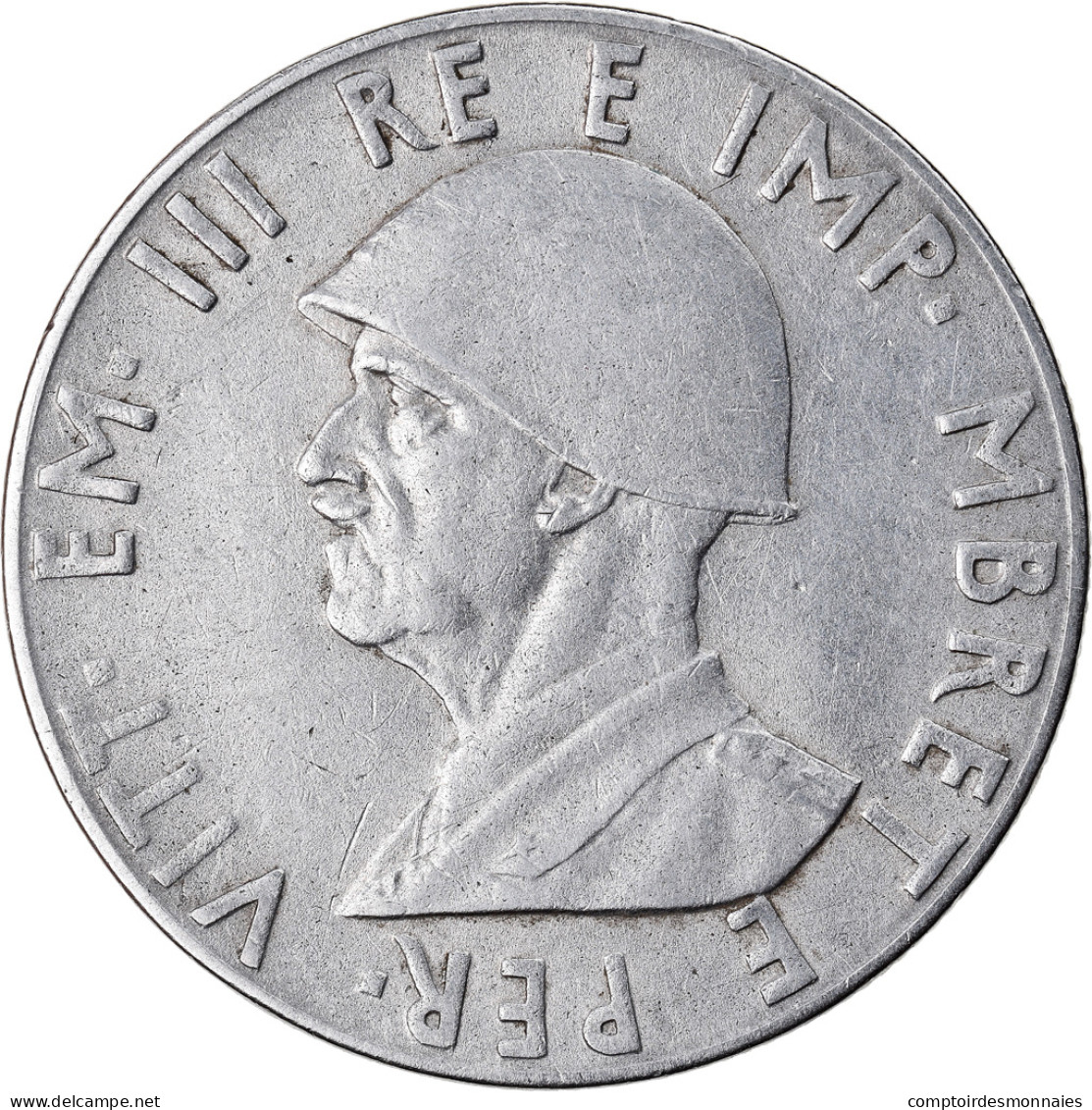 Monnaie, Albania, Vittorio Emanuele III, 2 Lek, 1939, Rome, TTB+, Stainless - Albanie