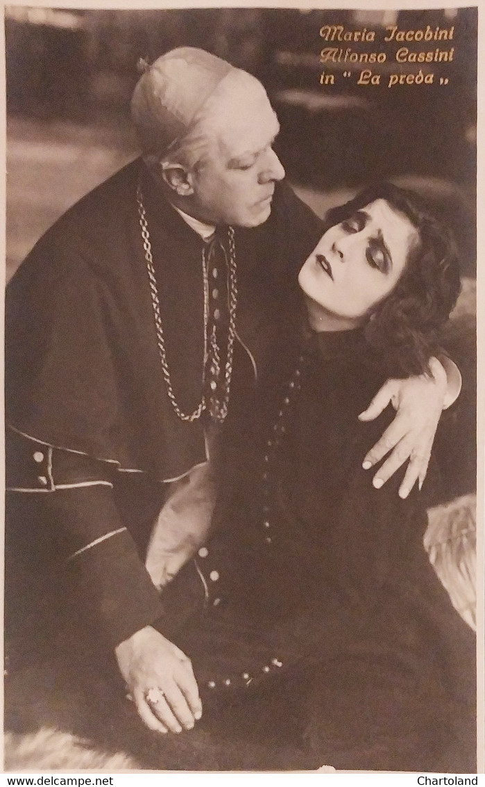 Cartolina - Cinema Muto - Attori Maria Jacobini E  Alfonso Cassini - 1920 Ca. - Sonstige & Ohne Zuordnung