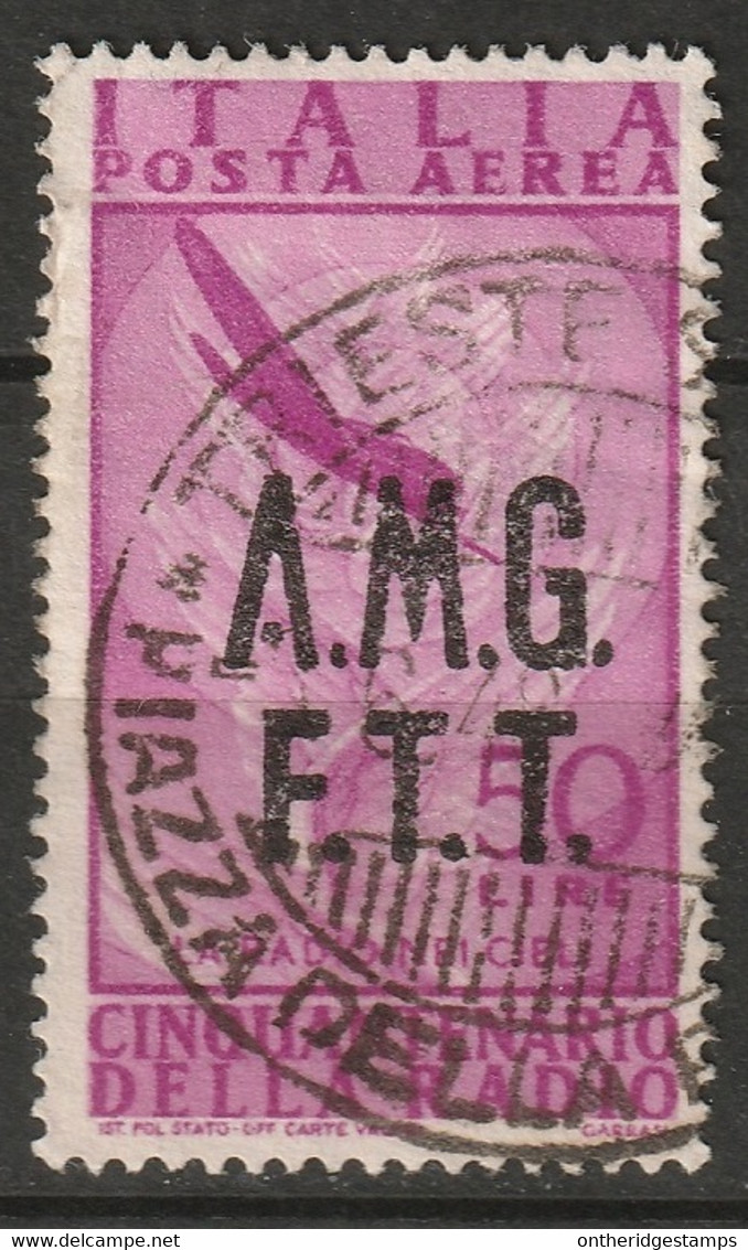 Trieste Zone A 1947 Sc C12 Sa A12 Air Post Used - Airmail