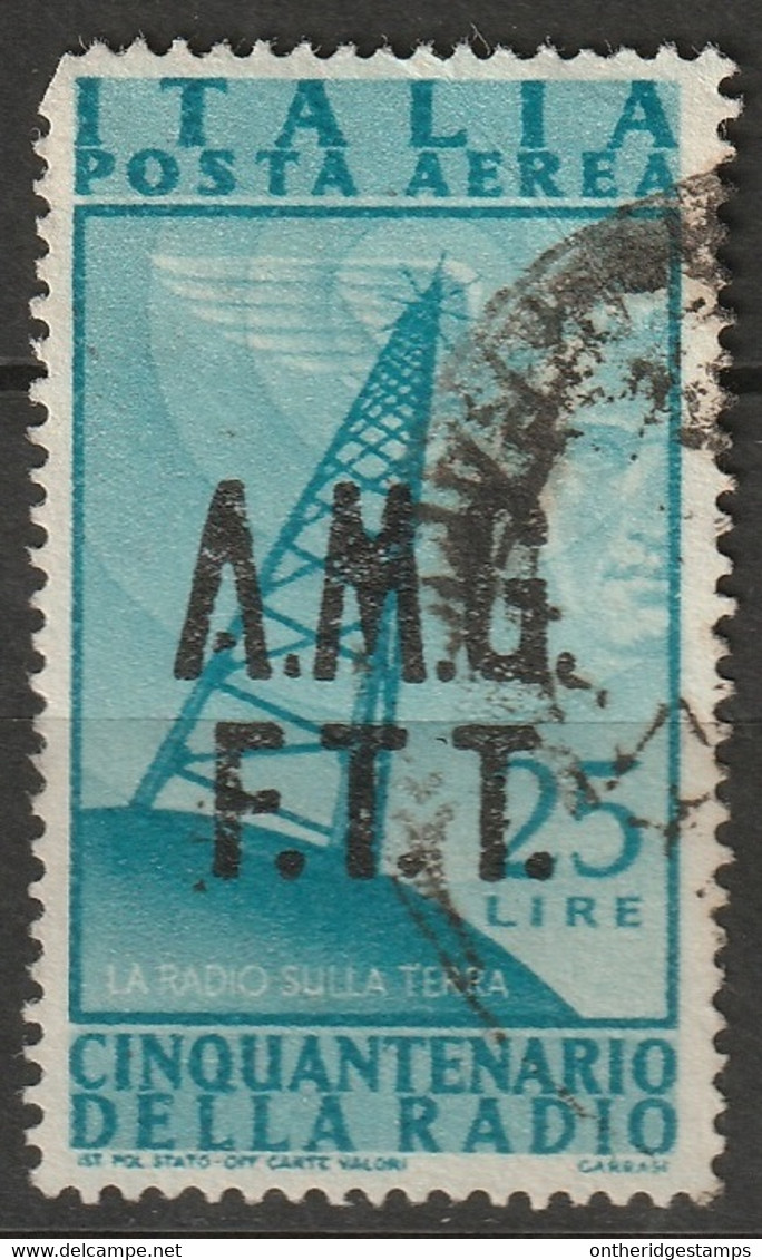 Trieste Zone A 1947 Sc C10 Sa A10 Air Post Used - Poste Aérienne