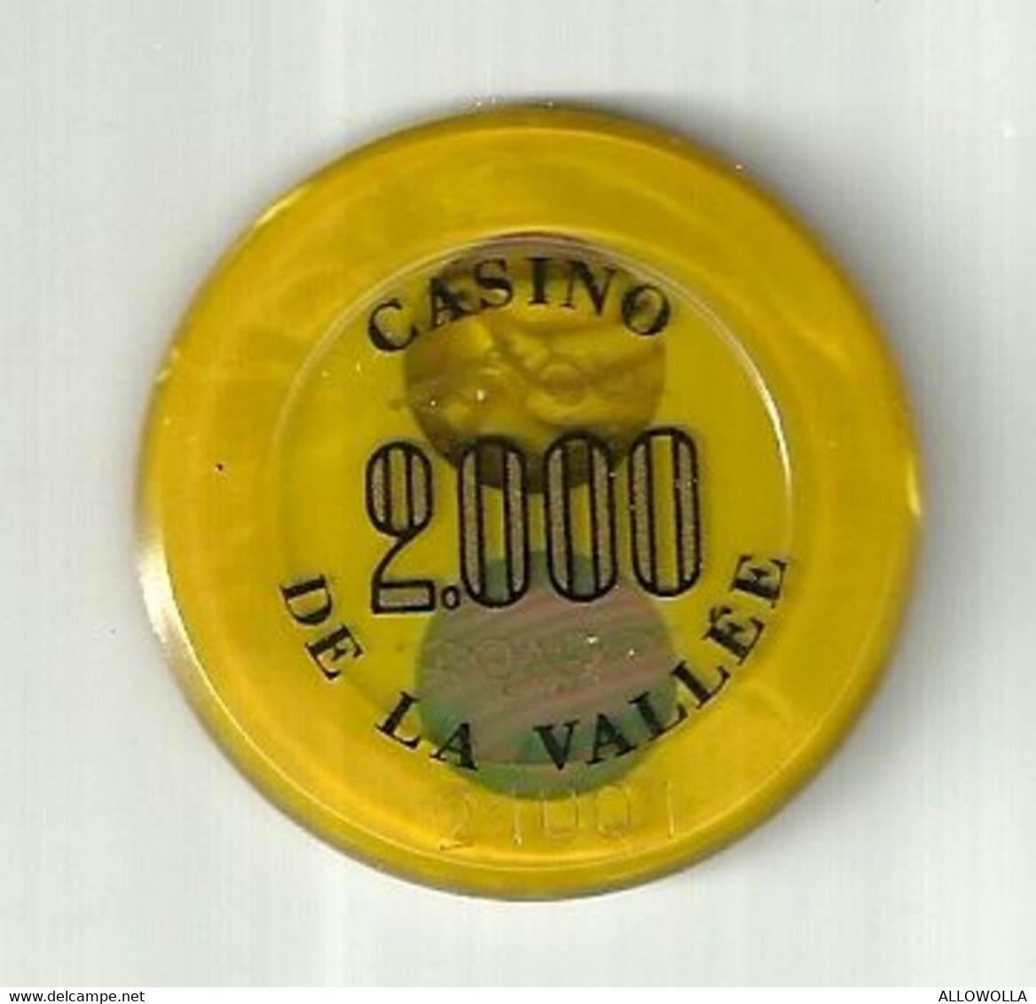 9886" FICHES-CHIPS- CASINO DE LA VALLEE-2000 LIRE" " - Casino