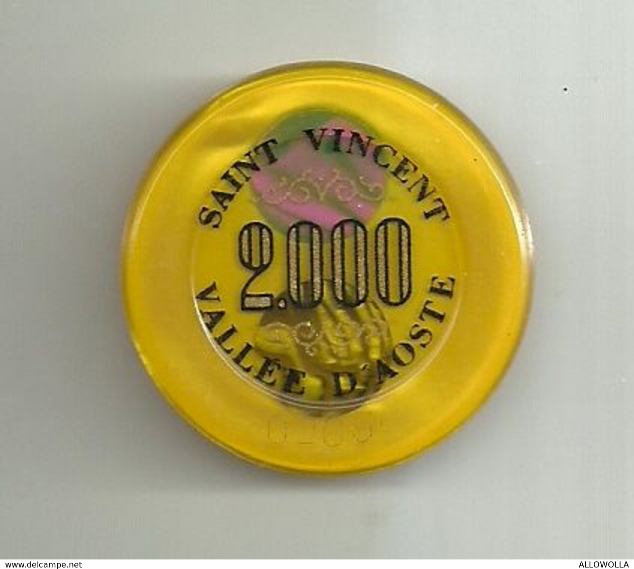 9886" FICHES-CHIPS- CASINO DE LA VALLEE-2000 LIRE" " - Casino