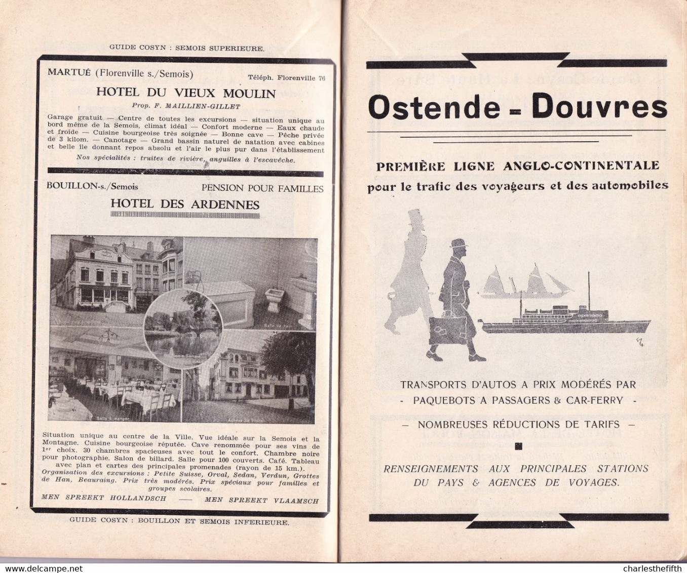 GUIDE TOURISTIQUE DEBUT 1900 - * NANDRIN ET HEROU * - Avec Carte Dépliante - Photo's Et Publicité De La Région - Rare ! - Nandrin