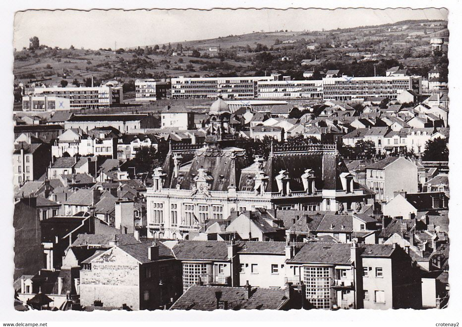 03 Vichy Hôtel De Ville Lycée D'Etat Mixte De Vichy Cusset Château D'eau VOIR DOS Postée De CUSSET En 1966 - Vichy