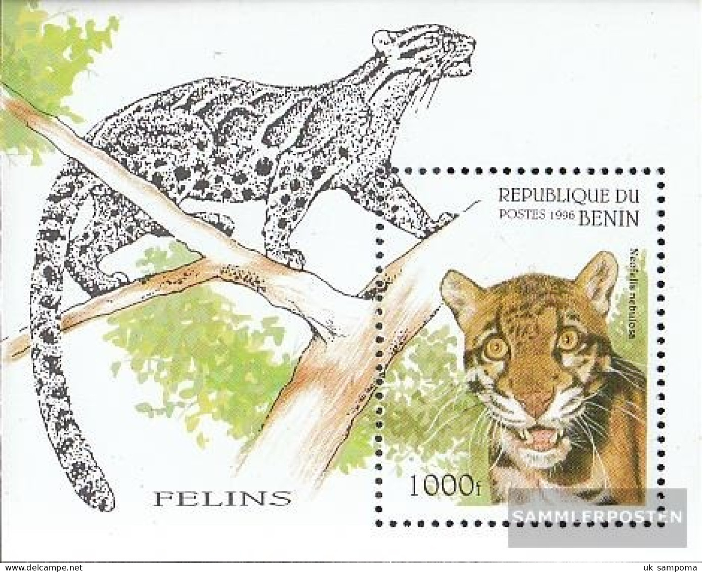 Benin Block19 (complete Issue) Unmounted Mint / Never Hinged 1996 Wildcats - Sonstige & Ohne Zuordnung