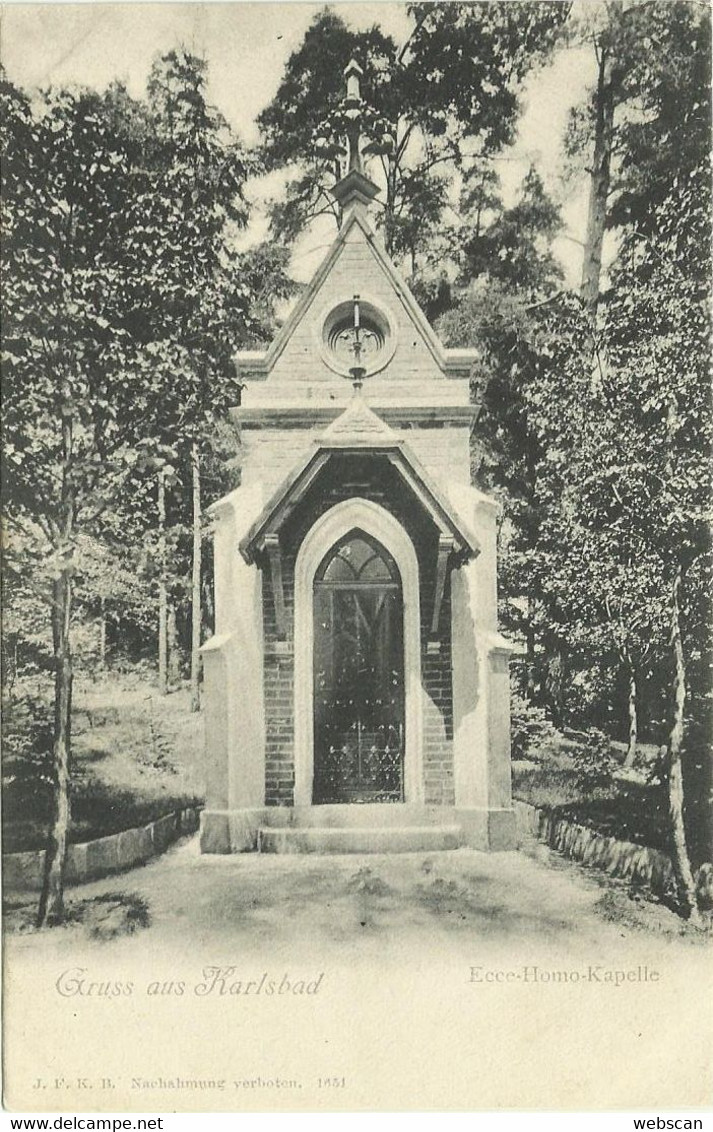 AK Karlsbad Karlovy Vary Ecce-Homo Kapelle ~1905 #38 - Tsjechië