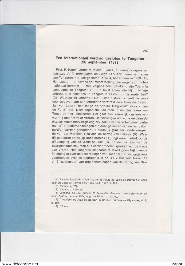 Limburg - Overdruk Uit Limburg 1976 - Tongeren - Geographie & Geschichte