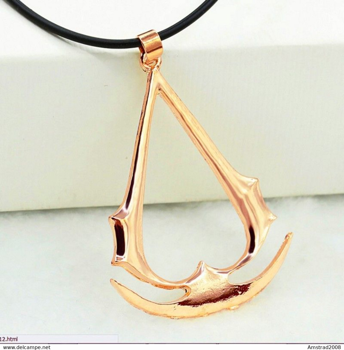 ASSASSIN CREED ORIENTE CHAIN COLLANA CON CIONDOLO SUPER CLASSE PER LEI & LUI UNISEX PIRATI - Teatro & Disfraces