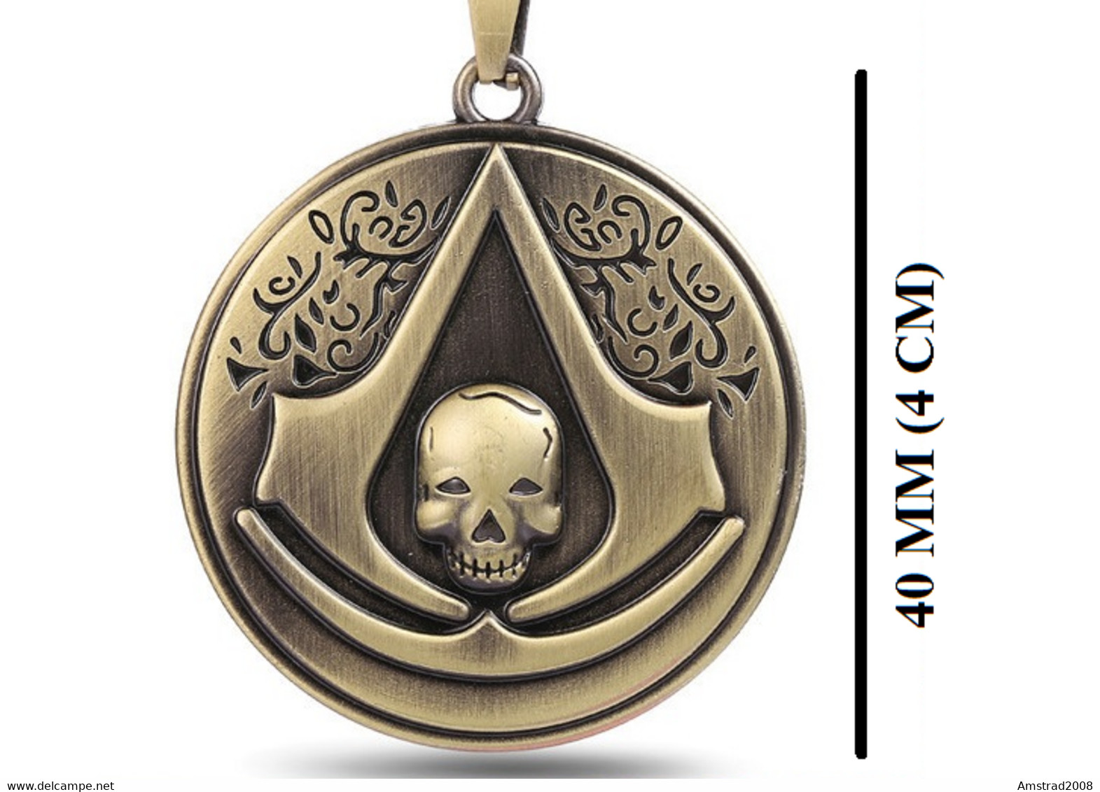 ASSASSIN CREED ORIENTE CHAIN COLLANA CON CIONDOLO SUPER CLASSE PER LEI & LUI UNISEX PIRATI - Theatre, Fancy Dresses & Costumes