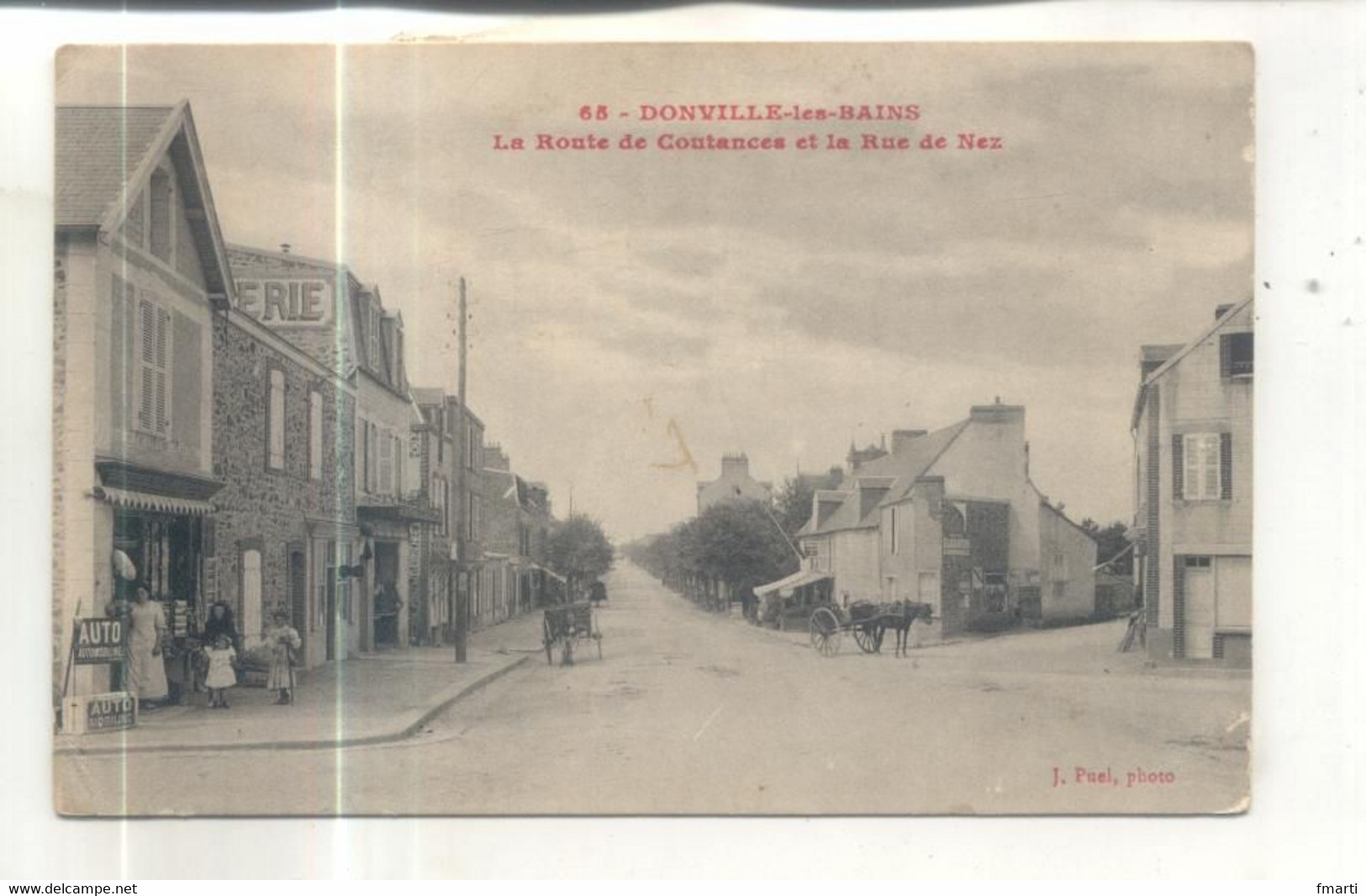 Donville Les Bains, La Route De Coutances Et La Rue De Nez - Sonstige & Ohne Zuordnung