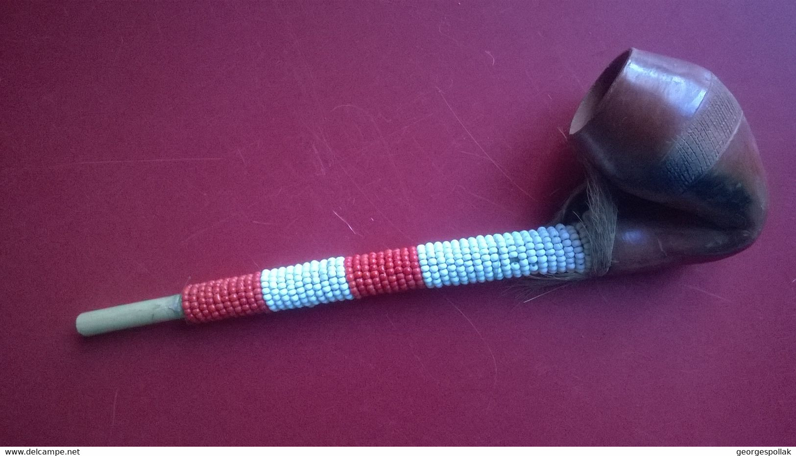 Pipe Rwandaise 21 Cm (années ’60) - Pipas En Tierra Y En Porcelana