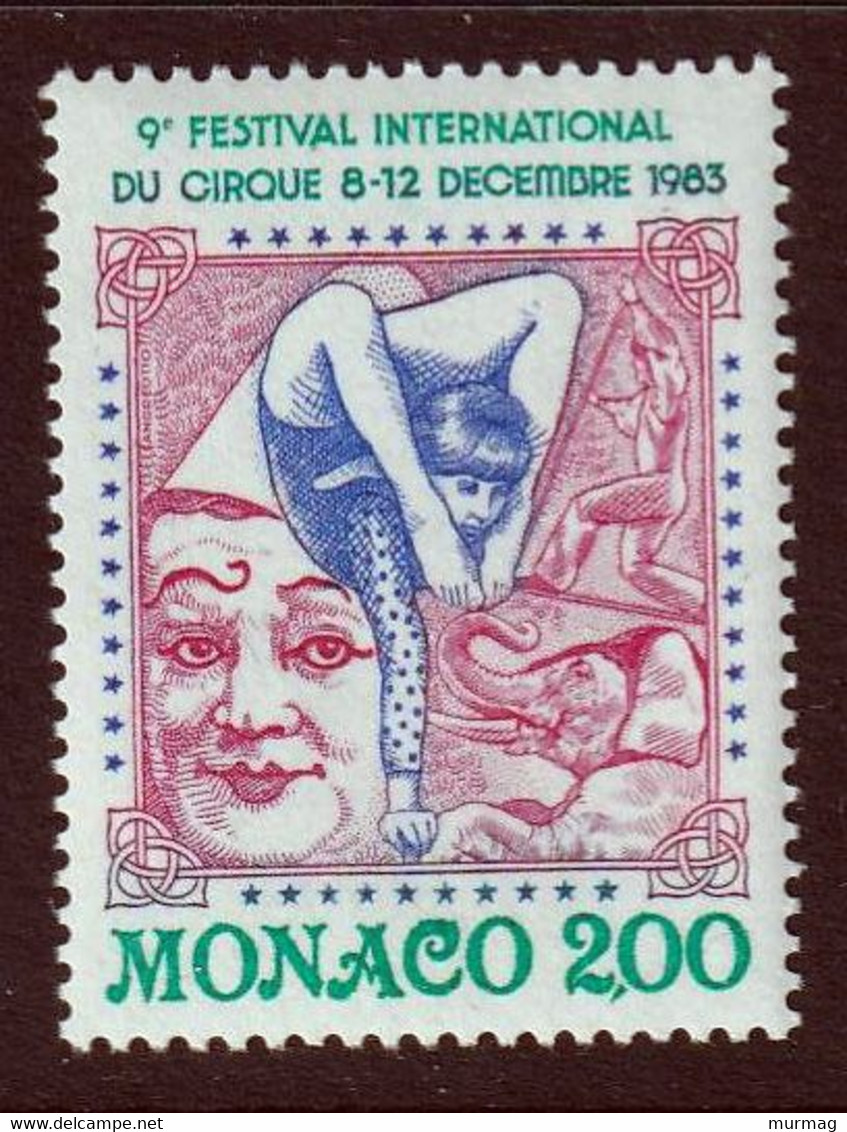 MONACO - IXe Festival International Du Cirque - Y&T N° 1397 - 1983 - Cirque