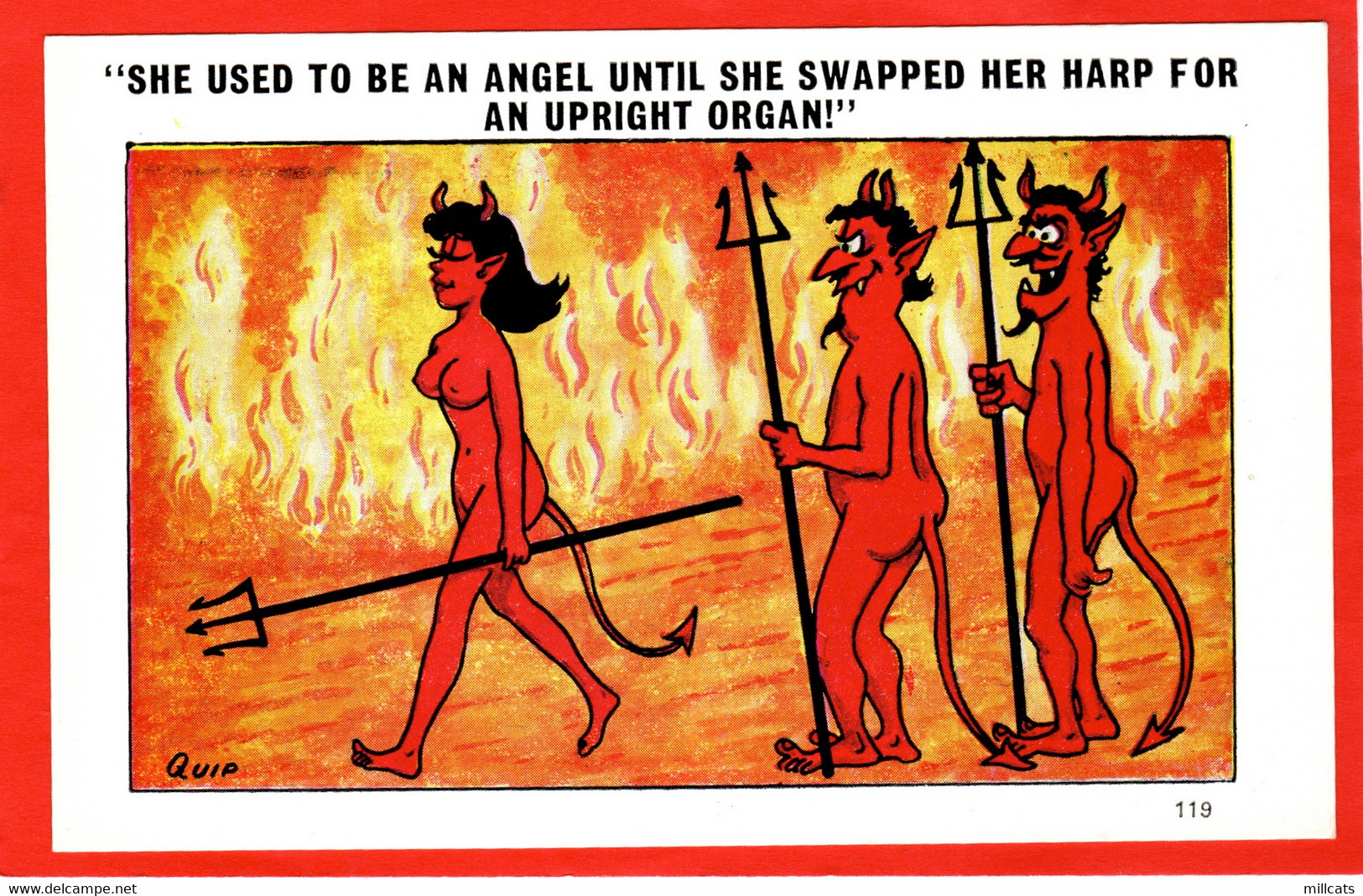 THE DEVIL  SHE USED TO BE AN ANGEL     RISQUE HUMOUR - Altri & Non Classificati