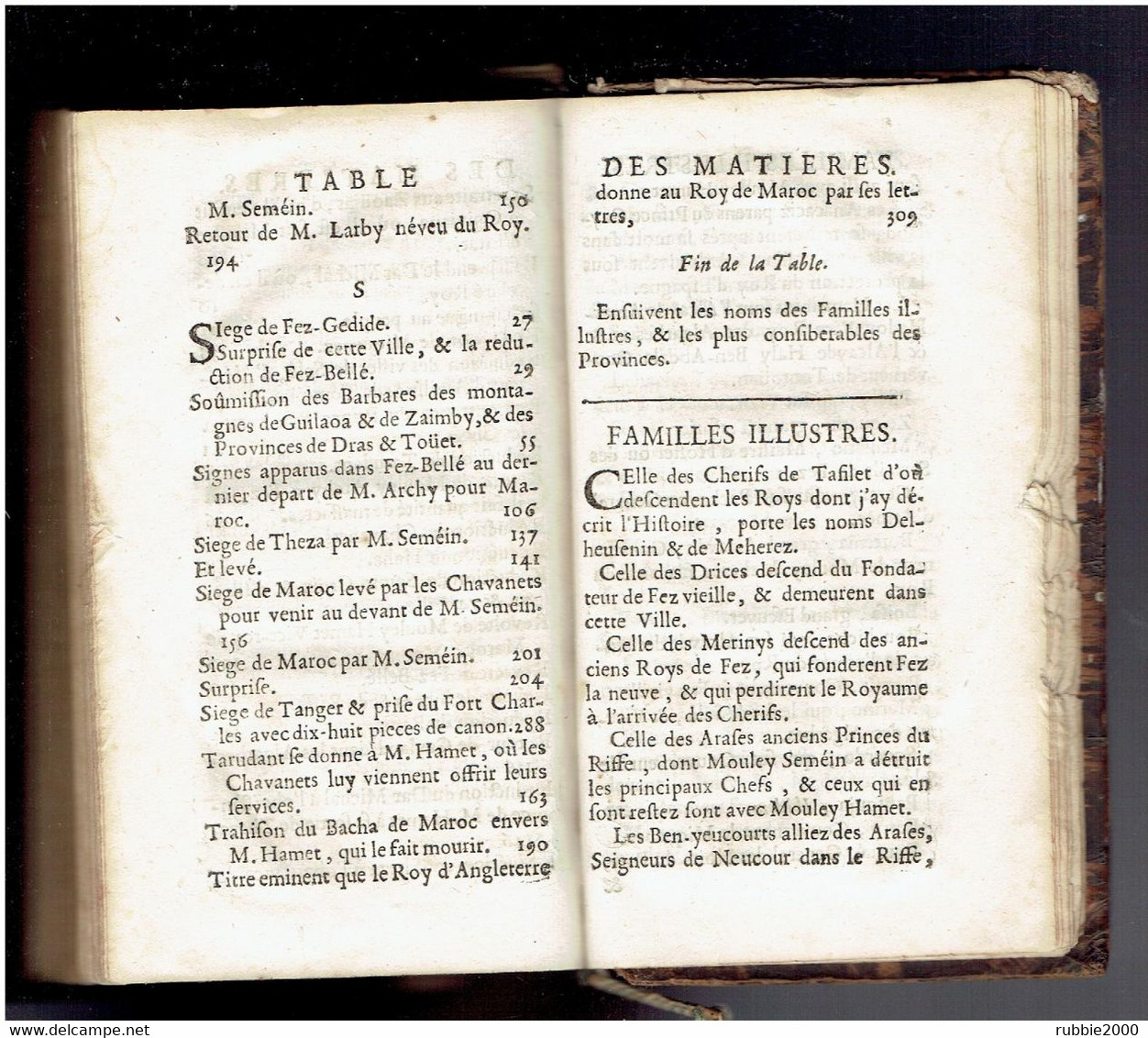 HISTOIRE DES CONQUESTES DE MOULEY ARCHY CONNU SOUS LE NOM DE ROY DE TAFILET 1683 ROI DE FEZ MAROC TAFILET SUS. JUDAICA