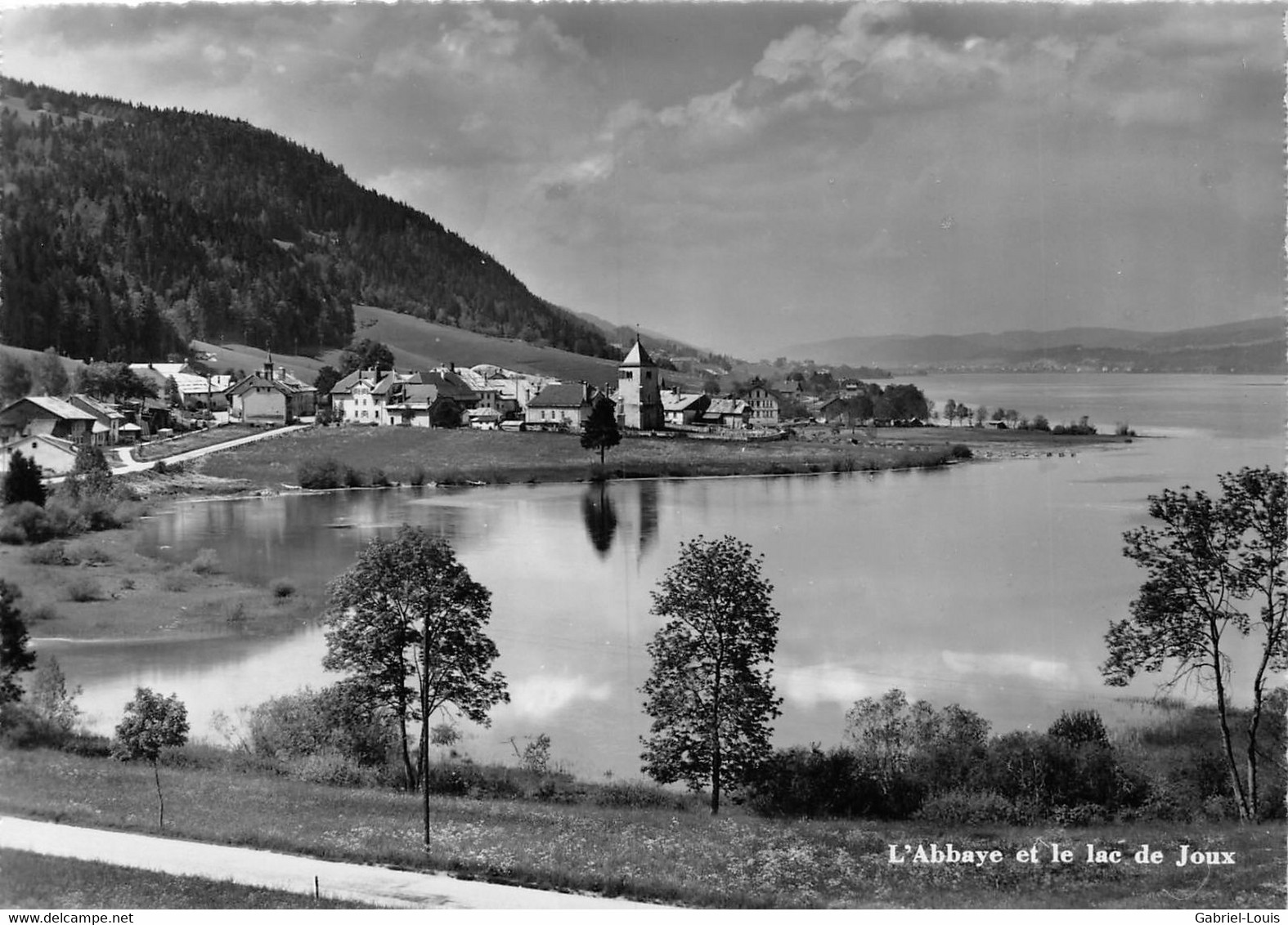 L'Abbaye Et Le Lac De Joux ( 10 X 15 Cm) - - L'Abbaye