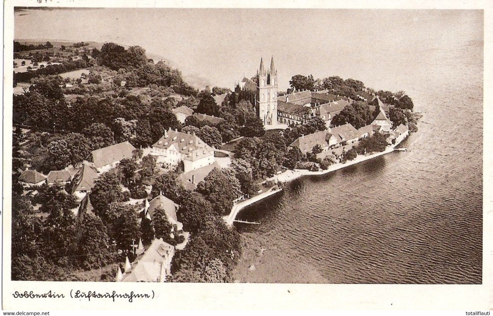 DOBBERTIN Bei Goldberg Mecklenburg Kloster Landzunge Im See Luftaufnahme 11.7.1935 Gelaufen TOP-Erhaltung - Goldberg