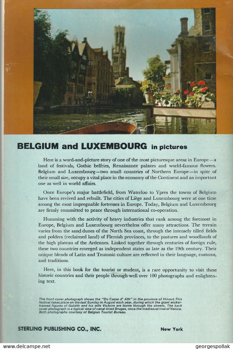 BELGIUM and LUXEMBOURG in pictures (1967). Book 64 pages