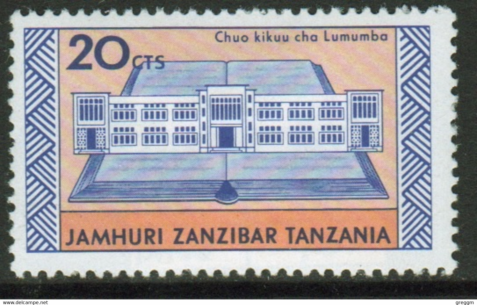 Zanzibar 1966  Single 20c Stamp Issued As Part Of The Definitive Set. - Zanzibar (1963-1968)