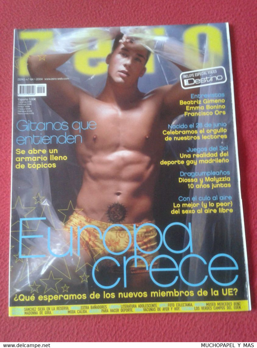 SPAIN REVISTA MAGAZINE ZERO TEMÁTICA GAY HOMOSEXUAL LESBIANAS TRANSEXUAL LGTBI HOMBRES MUJERES Nº 64 2004 VER FOTO/S.... - [3] 1991-…