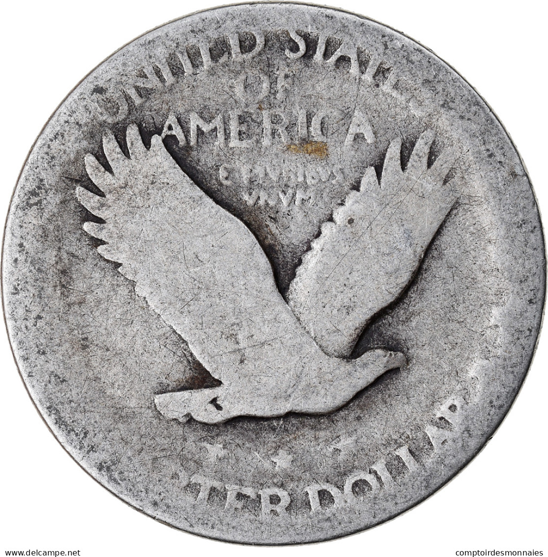 Monnaie, États-Unis, Quarter, B+, Argent, KM:145 - 1916-1930: Standing Liberty (Libertà In Piedi)