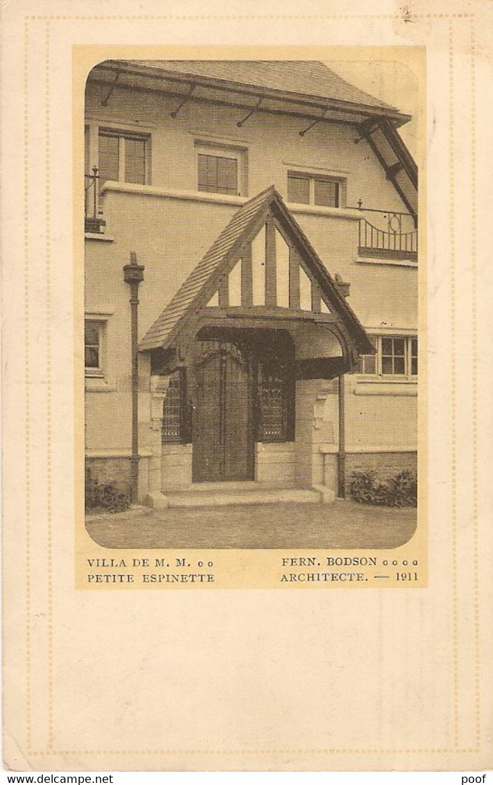 Petite Espinette ( St-Genesius-Rode ) : Villa M.M. Fern. Bodson 1916 - Rhode-St-Genèse - St-Genesius-Rode