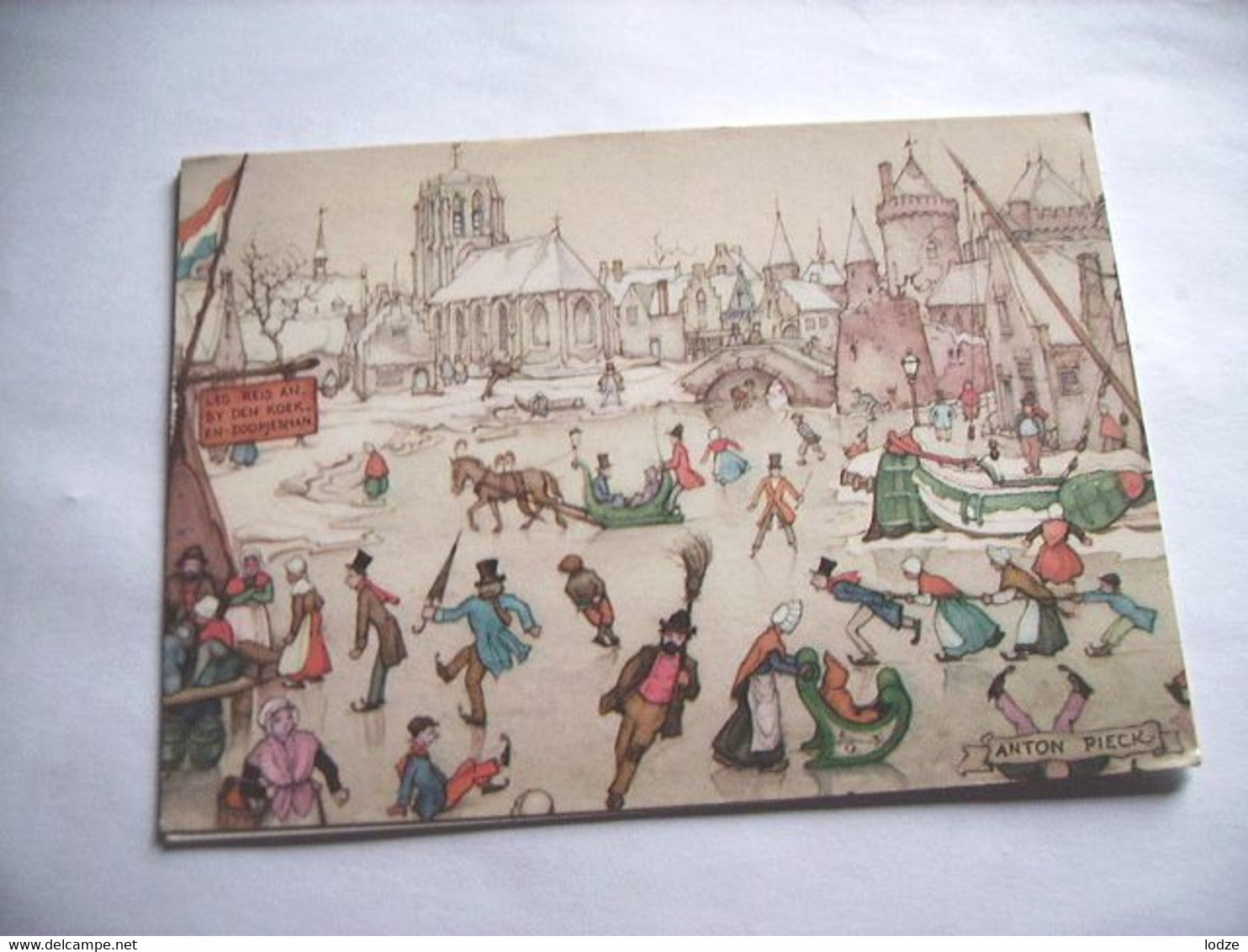 Nederland Holland Pays Bas Anton Pieck Winters Tafereel Schaatsen - Pieck, Anton