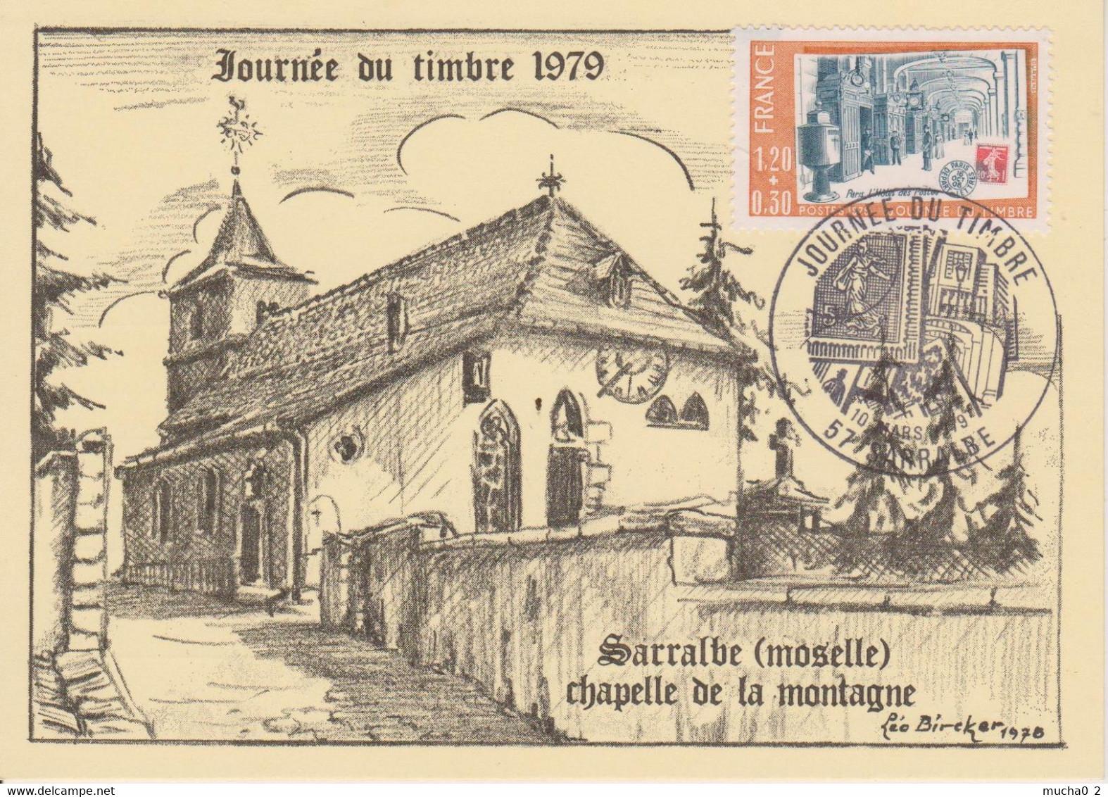 57 - SARRALBE - JOURNEE DU TIMBRE 10.03.1979 - CHAPELLE DE LA MONTAGNE - Sarralbe