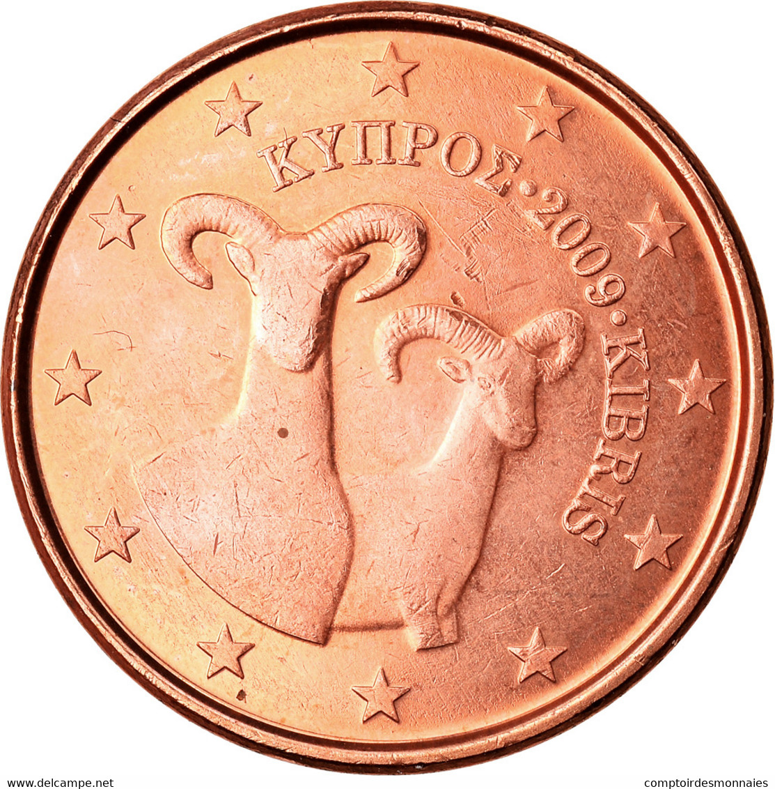 Chypre, Euro Cent, 2009, SPL, Copper Plated Steel, KM:78 - Zypern