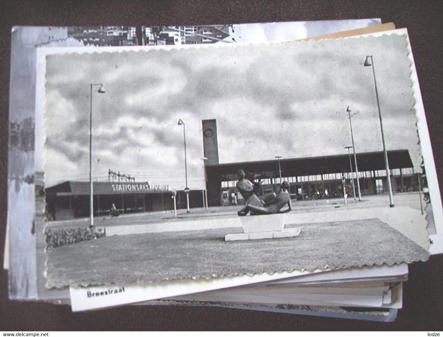 Nederland Holland Pays Bas Beverwijk Met Station En Beeld - Beverwijk