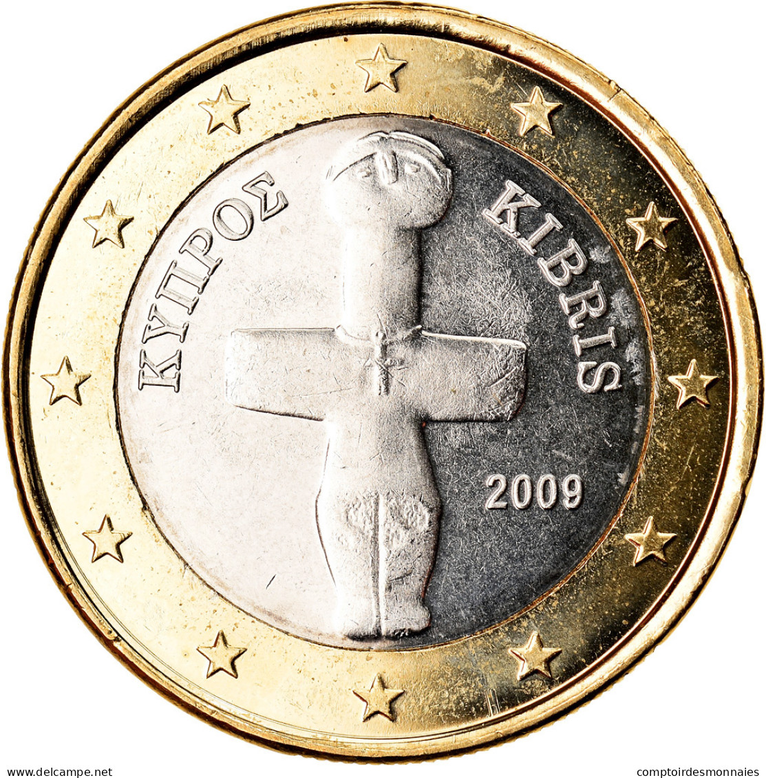 Chypre, Euro, 2009, SPL, Bi-Metallic, KM:84 - Chypre