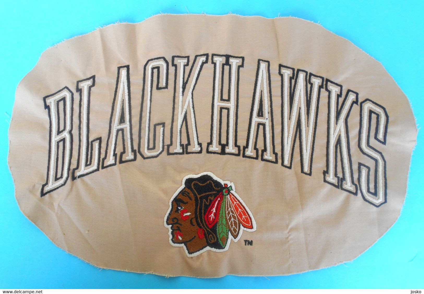 CHICAGO BLACKHAWKS - Nice ULTRA LARGE Embroidered Patch * NHL National Hockey League Ice Hockey Sur Glace Eishockey - Other & Unclassified