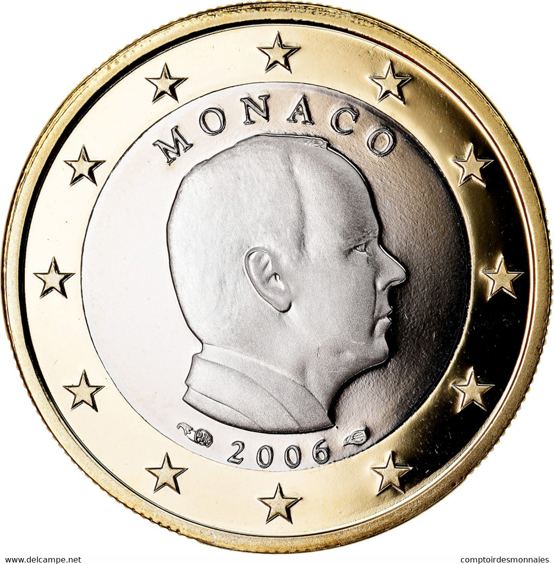 Monaco, Euro, 2006, Proof, FDC, Bi-Metallic, KM:184 - Monaco