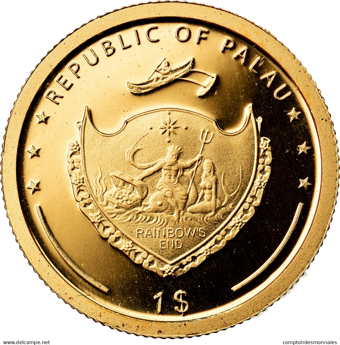 Monnaie, Palau, Dollar, 2009, CIT, BE, FDC, Or, KM:241 - Palau