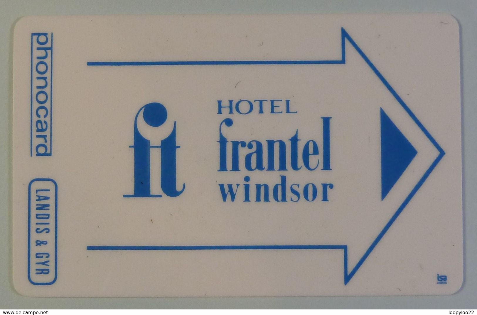 FRANCE - Landis & Gyr - Magnetic - Hotel Frantel Windsor - 1978 - Very RARE - Internas
